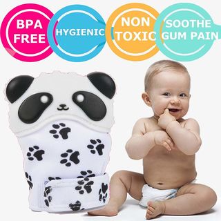 Binnie Baby Teething Mittens - Panda