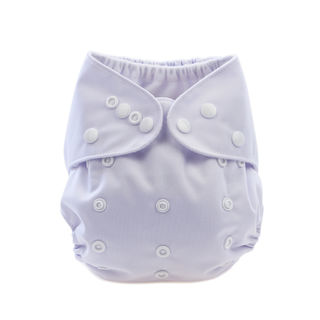 Binnie Cloth Nappy incl. Microfibre Inner - White