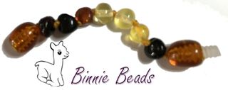 Baltic Amber Beads Extension 5cm - Rainbow Coloured