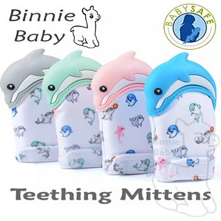 Binnie Baby Dolphin Teething Mittens