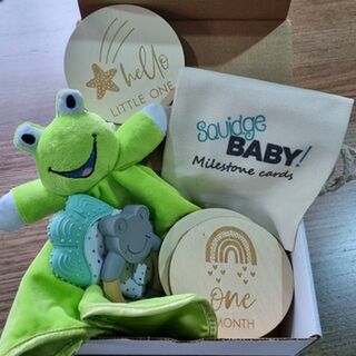 New baby gift box - frog
