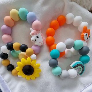 Teething bead ring