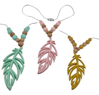 Teething safe necklace for mums - Feather