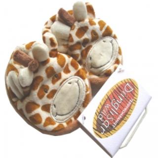 Diinglisar Wild Booties Wild Giraffe 6-12 months