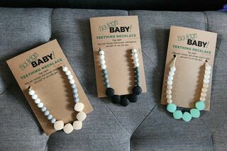 Teething friendly parent necklace