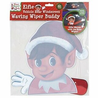 Elfie - waving car windscreen sticker