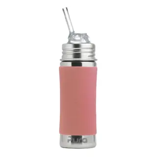 Pura kiki straw 325ml bottle - Rose