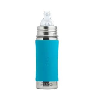 Pura Kiki 325ml Toddler Sippy Bottle - Aqua