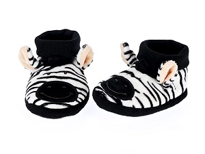Diinglisar Ltd Edition Zebra  Booties 6-12mth